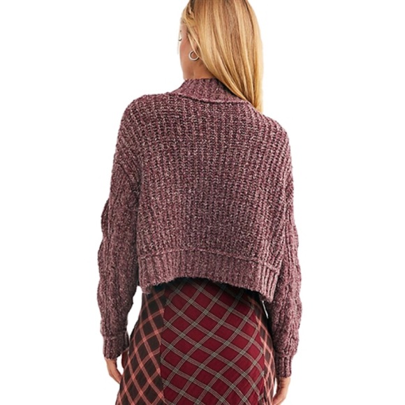 Free People Merry Go Round Very Berry Cropped - Picture 4 of 4